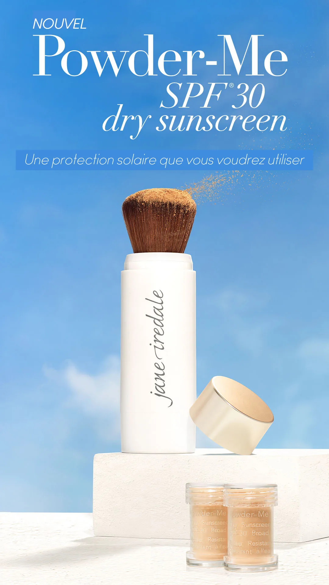 Powder me Jane Iredale poudre solaire FPS 30